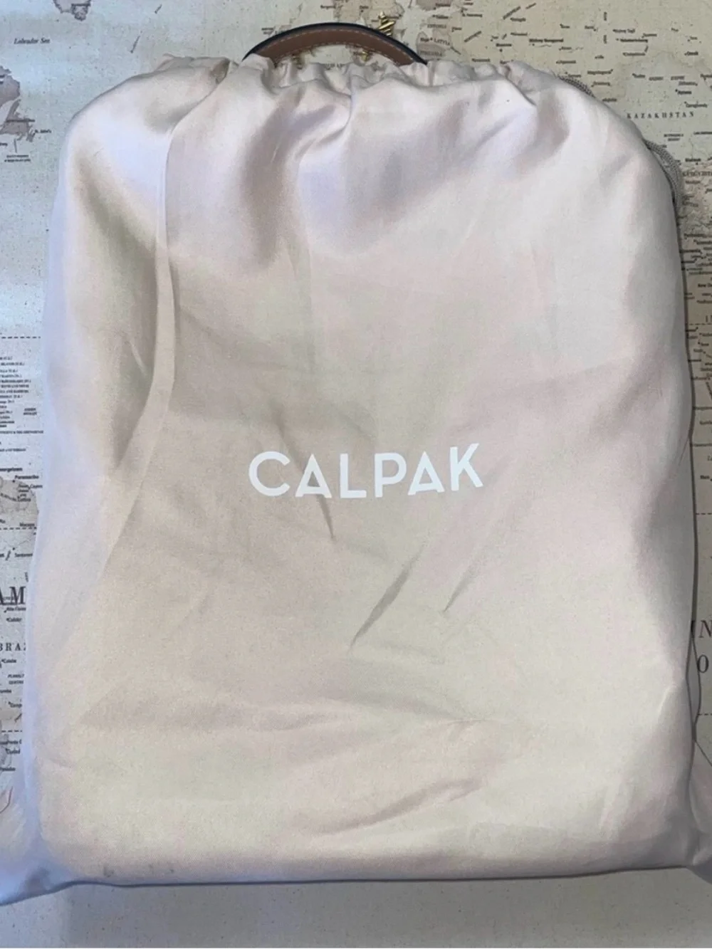 Calpak laptop Backpack in Caramel